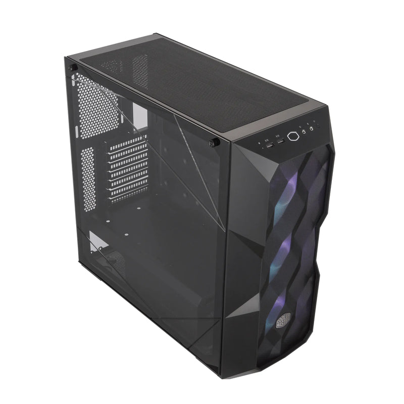 Cooler Master Masterbox Td500 Atx Mesh Black With Diamond Cut Design Windowed 3X 120Mm Rgb Fans.