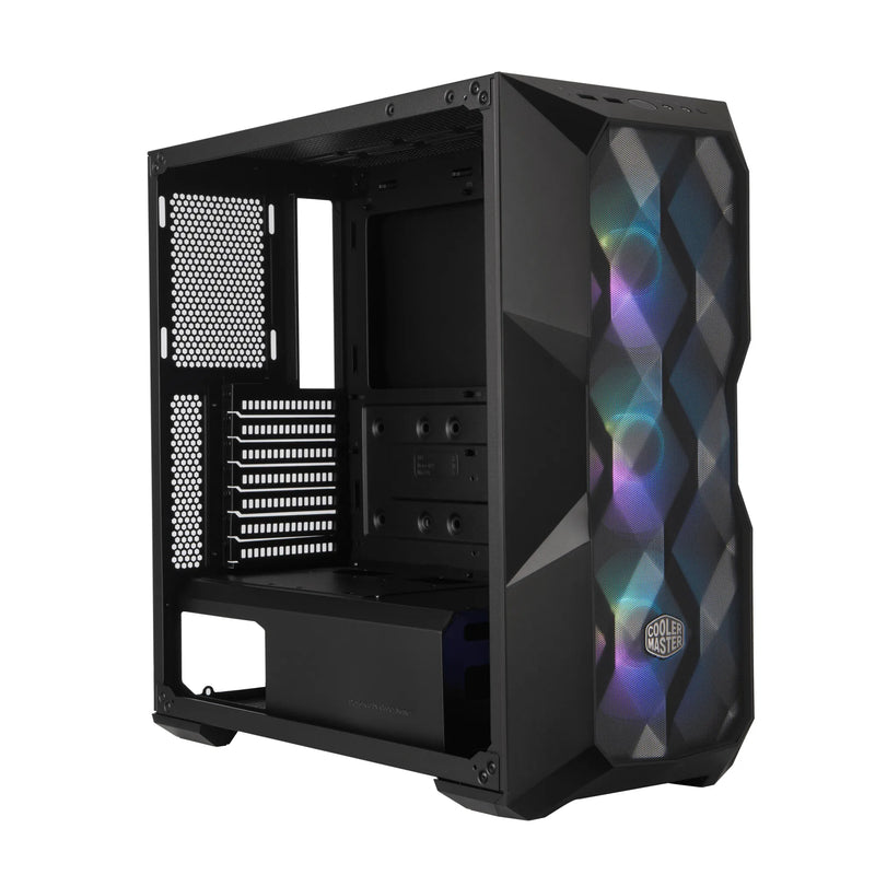 Cooler Master Masterbox Td500 Atx Mesh Black With Diamond Cut Design Windowed 3X 120Mm Rgb Fans.