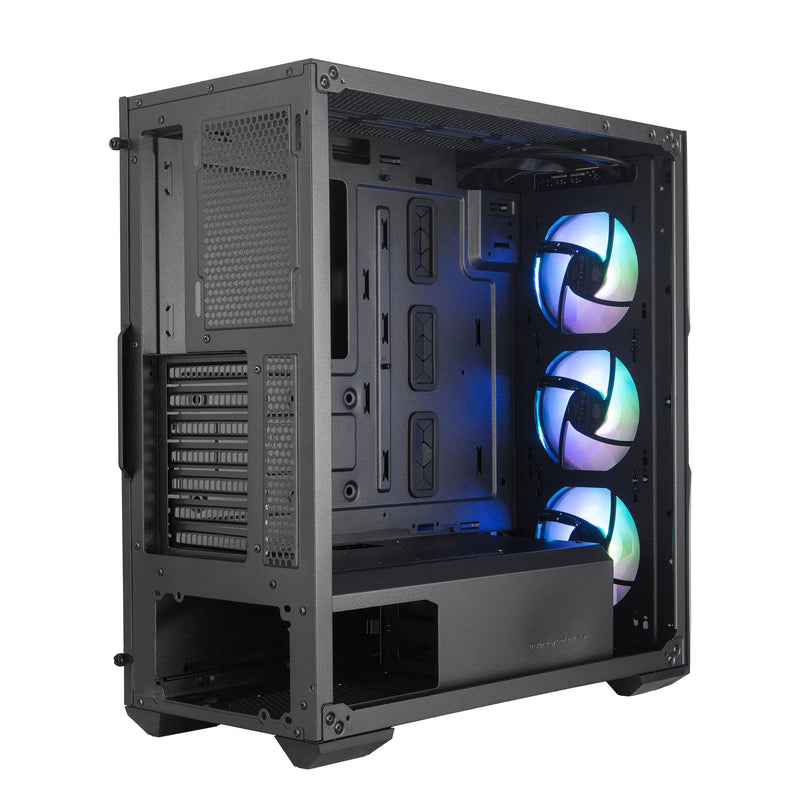 Cooler Master Masterbox Td500 Atx Mesh Black With Diamond Cut Design Windowed 3X 120Mm Rgb Fans.