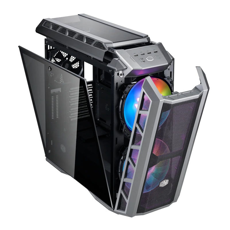 Cooler Master Mastercase H500p Atx; Mesh ; Tempered Glass Window; 2 X 200mm Argb Fans; Mesh Front; Argb Controller.