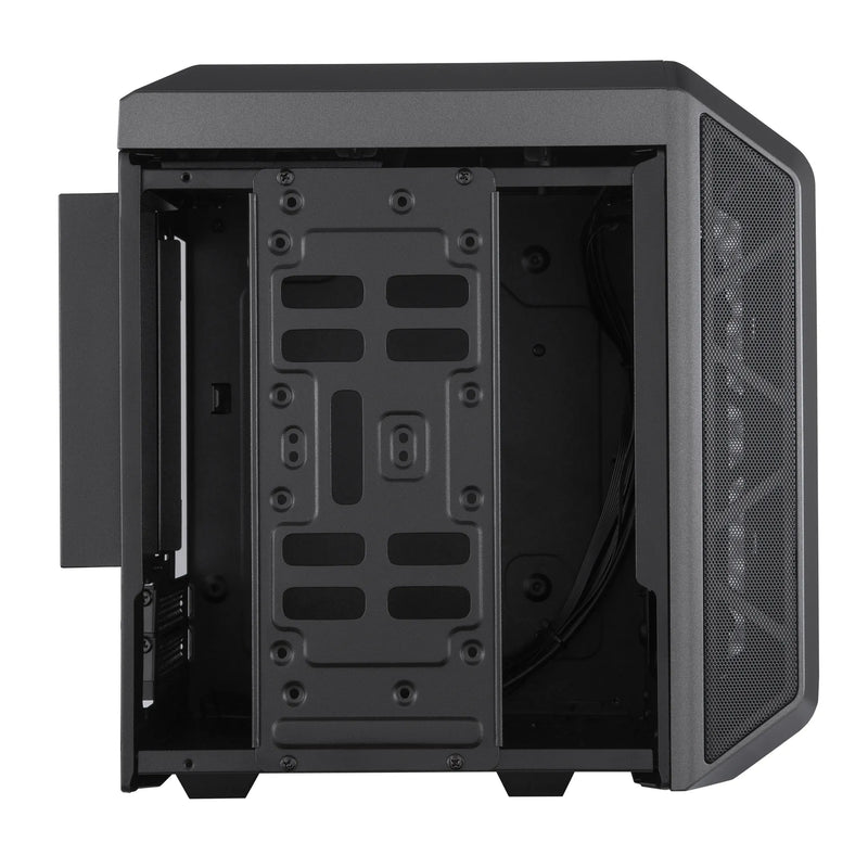 Cooler Master H100 Mini Itx  Black  200Mm Rgb Fan Installed  Built In Handle  Argb Controller.