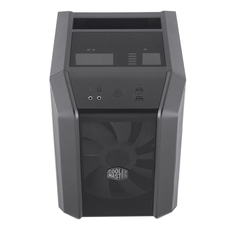 Cooler Master H100 Mini Itx  Black  200Mm Rgb Fan Installed  Built In Handle  Argb Controller.