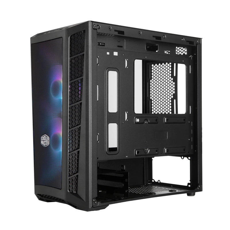 Cooler Master Masterbox Mb311L Matx Mitx Argb Tg Panel Argb Controller Included 2 X 120Mm Argb Fans Mesh Front Panel Airflow Case