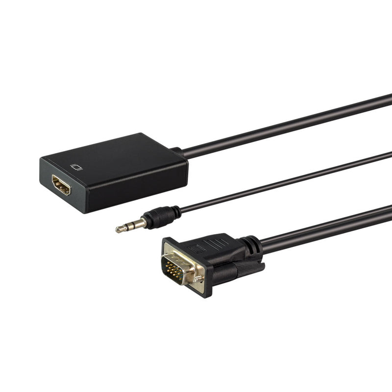 Linkqnet Vga Male To Hdmi Female With Audio Converter