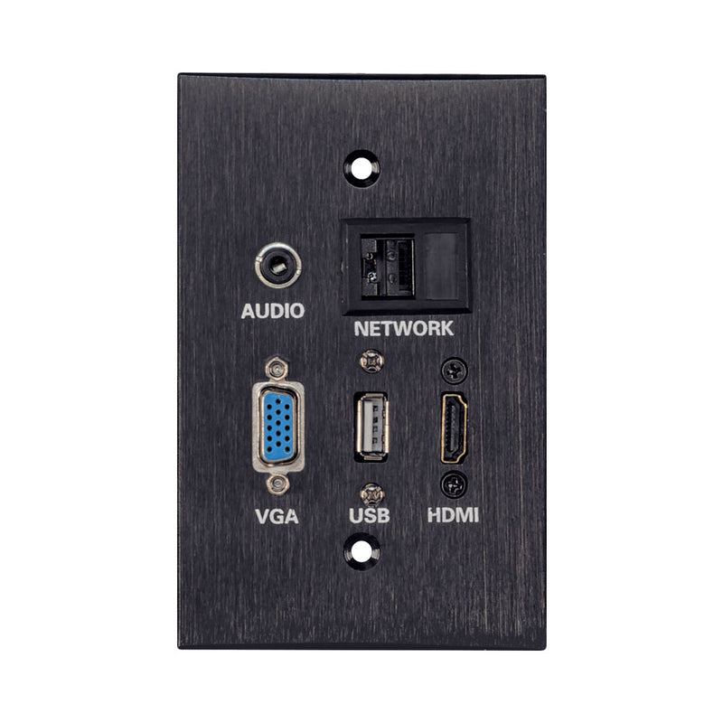 Multi Audio And Video Wall Plate 4X2