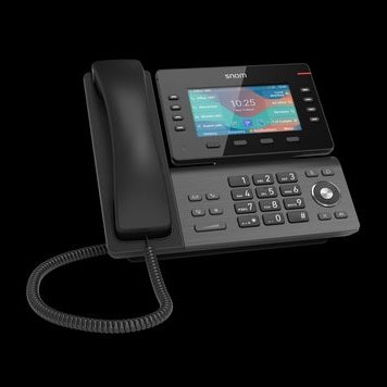 Snom D862 8-Line Desktop Sip Phone - No Psu Included - Hi-Res 5" Colour Tft Display - Usb