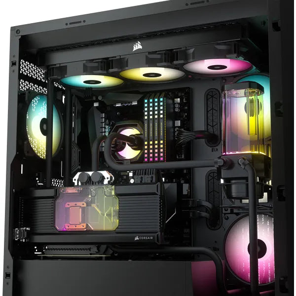 Corsair Icue 5000X Rgb Tempered Glass Mid-Tower Black