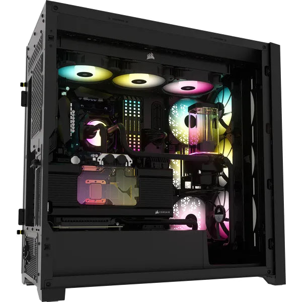 Corsair Icue 5000X Rgb Tempered Glass Mid-Tower Black