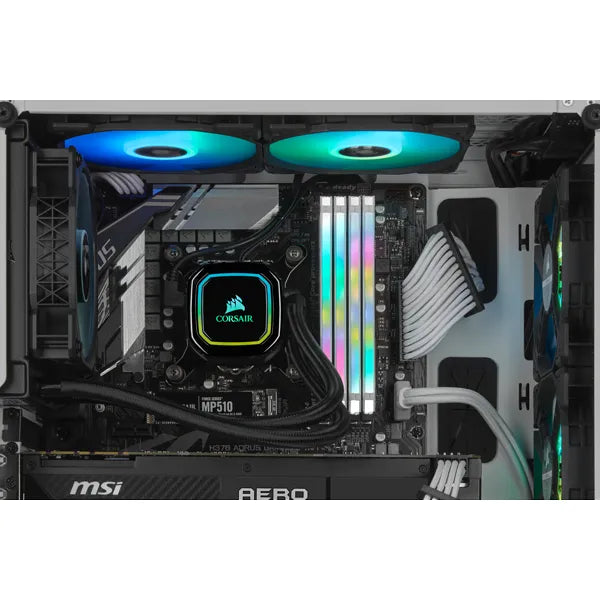 Corsair Icue Series H60i Pro Xt 120mm Liquid Cpu Cooler; Rgb; Single Fan