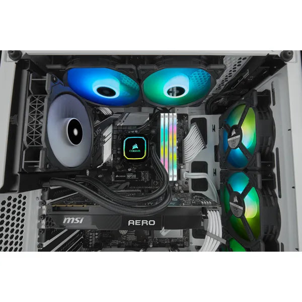 Corsair Icue Series H60i Pro Xt 120mm Liquid Cpu Cooler; Rgb; Single Fan