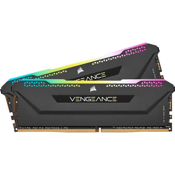 Corsair Vengeance® Rgb Pro Sl 32Gb (2 X 16Gb) Ddr4 Dram 3200Mhz C16 Memory Kit 18-22-22-42 1.35 Black