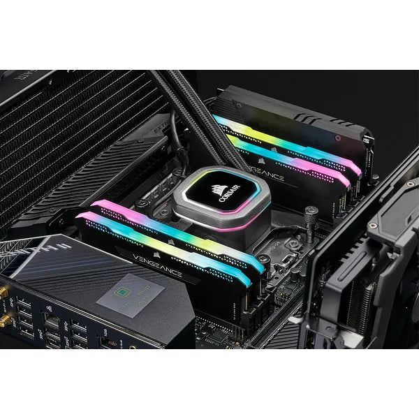 Corsair Vengeance® Rgb Pro Sl 32Gb (2 X 16Gb) Ddr4 Dram 3200Mhz C16 Memory Kit 18-22-22-42 1.35 Black