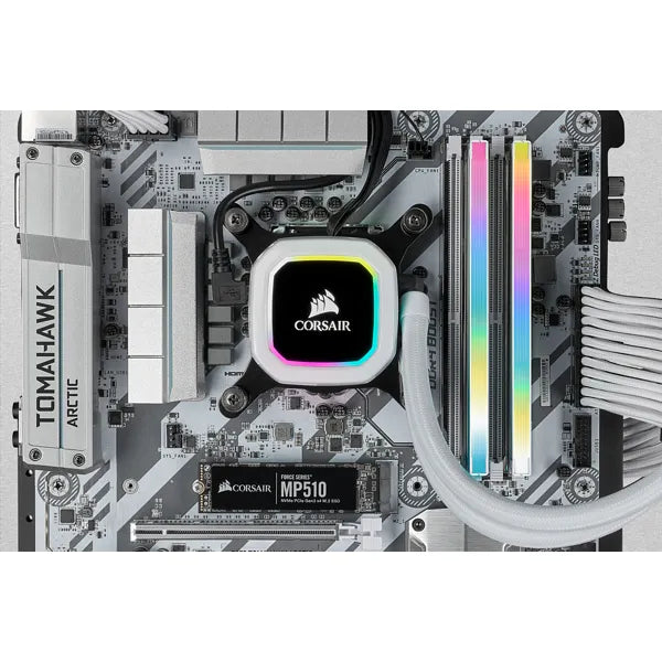 Corsair Vengeance® Rgb Pro Sl 16Gb (2 X 8Gb) Ddr4 Dram 3200Mhz C16 Memory Kit 18-22-22-42 1.35 White