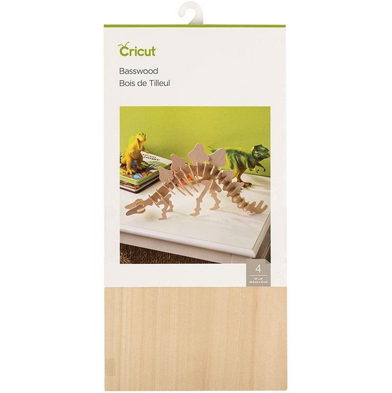 Cricut Basswood 4 Sheets 12'' X 6'' (30.5 Cm X 15 Cm)