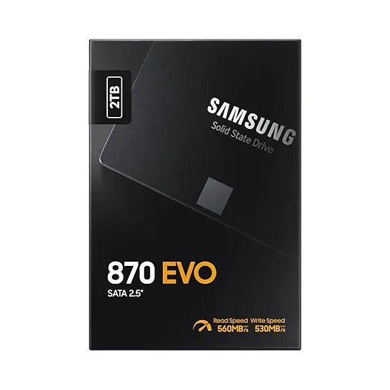 Samsung 870 Evo 2Tb Sataiiii Ssd Read Speed Up To 560 Mb S Write Speed Up To 530 Mb S Random Read Max 98000 Iops Mkx Controlle