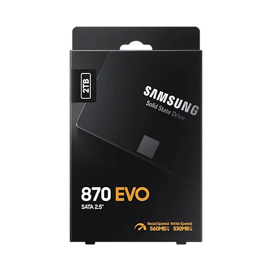 Samsung 870 Evo 2Tb Sataiiii Ssd Read Speed Up To 560 Mb S Write Speed Up To 530 Mb S Random Read Max 98000 Iops Mkx Controlle