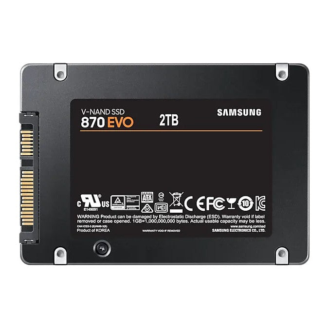 Samsung 870 Evo 2Tb Sataiiii Ssd Read Speed Up To 560 Mb S Write Speed Up To 530 Mb S Random Read Max 98000 Iops Mkx Controlle