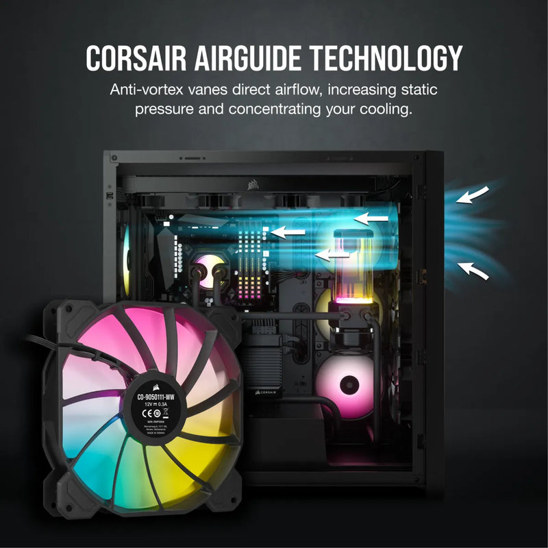 Corsair Ll120 Rgb 120Mm Dual Light Loop Rgb Led Pwm 600 - 1500 Rpm Cooling Fan 3 Pack With Lighting Node Pro - White