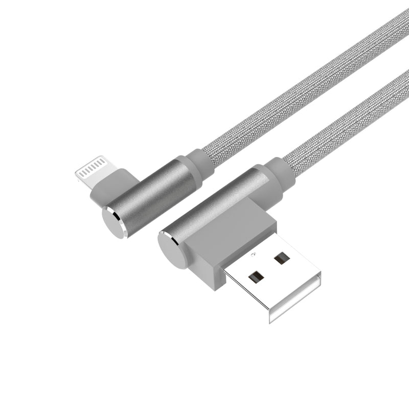 Unitek 1M L-Shape Usb A-Male To Lightning Cable (C14055Gy)