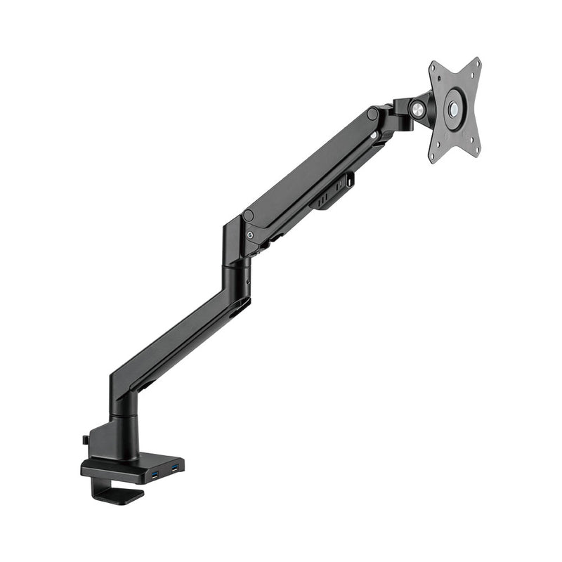 Linkqnet Ldt62-C012U 17-32" Single Monitor Thin Gas Spring Desktop Monitor Bracket With Usb Ports