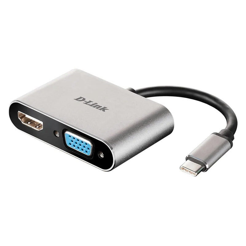 D-Link Consumer Usb-C To Hdmi Vga Adapter Hdmi Port (3840 X 2160 Or 4096 X 2160 Pixels @ 30 Hz) Vga Port (1920 X 1080 Or 1280 X 720 Pixels @ 6