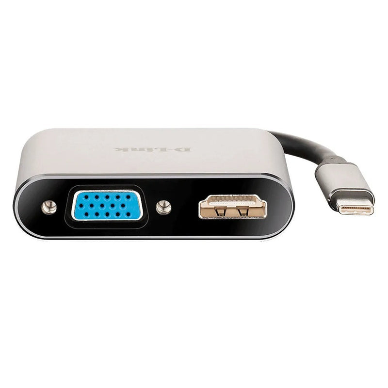 D-Link Consumer Usb-C To Hdmi Vga Adapter Hdmi Port (3840 X 2160 Or 4096 X 2160 Pixels @ 30 Hz) Vga Port (1920 X 1080 Or 1280 X 720 Pixels @ 6