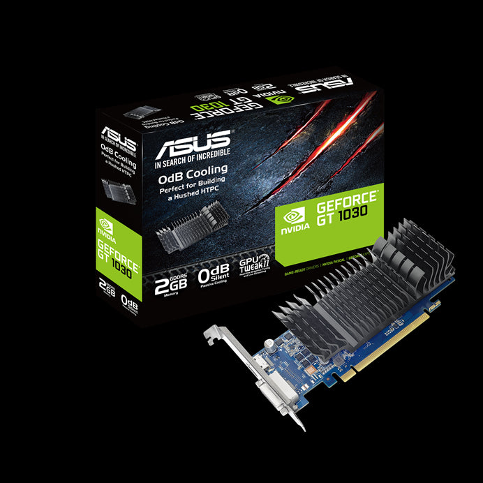 Asus Nvidia® Geforce Gt 1030 Pci Express 3.0 2Gb Gddr5 1Xhdmi 1Xdvi-D Support 2 Display 17.3 X 6.9 X4 Cm