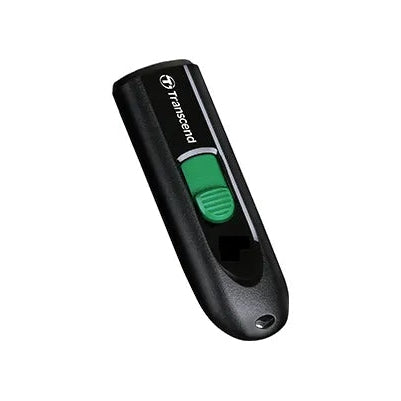 TRANSCEND 64GB JF790 USB C (5Gpbs) CAPLESS FLASH DRIVE - BLACK AND GREEN