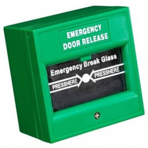 Hikvision - Emergency Break Glass, Green.