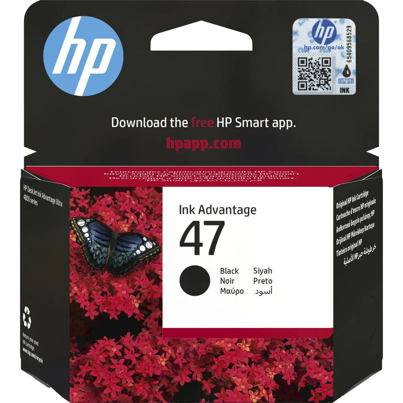 Hp Consumables Hp 47 Black Original Cartridge (~1;500 Pgs Yield)