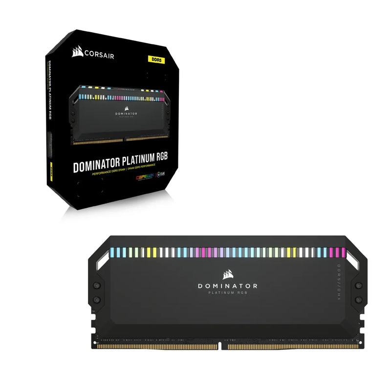 Corsairdominator Platinum Rgb Ddr5; 5200Mhz 64Gb 2X32Gb Dimm; 40-40-40-77; 1.25V