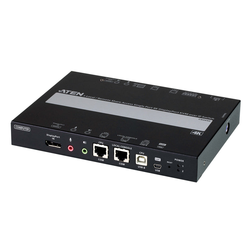 Aten 1-Local Remote Share Access Single Port 4K Displayport Kvm Over Ip Switch