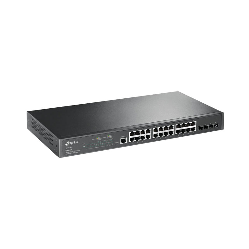 Tp-Link Tl-Sg3428 Jetstream 24-Port Gigabit L2 Managed Switch With 4 Sfp Slots