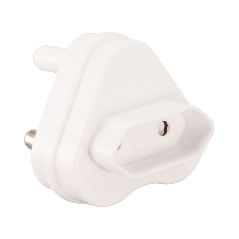 15A Male To 10A Female Adapter - White