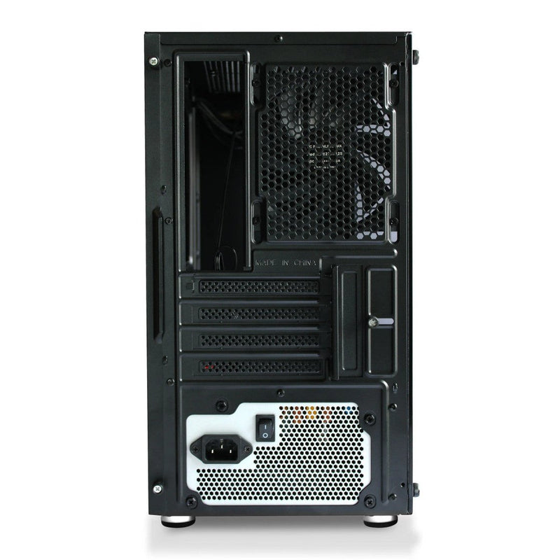 Rct Atx Case With 300W With Tempered Glass Side Panel- Black