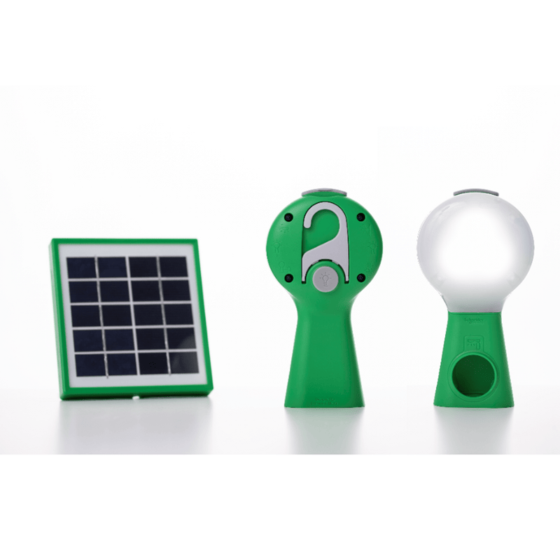 Schneider Solar Powered Portable Led Lamp With Mobile Charger