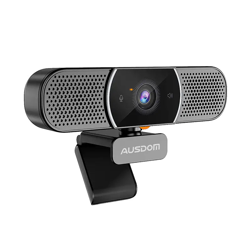 Ausdom Aw616 2K Pc Web Camera With Built In Speakers - Black