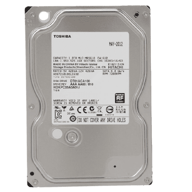 Toshiba 1Tb 7200Rpm 32Mb Cache Sata 6.0Gb S 3.5" Internal Hard Drive, Oem, 1 Year Warranty