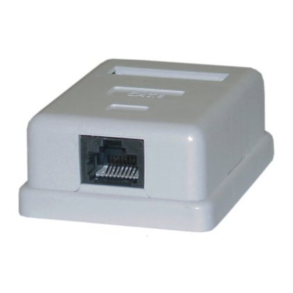 NetiX RJ45 Surface Mount Box - Single, OEM , No Warranty