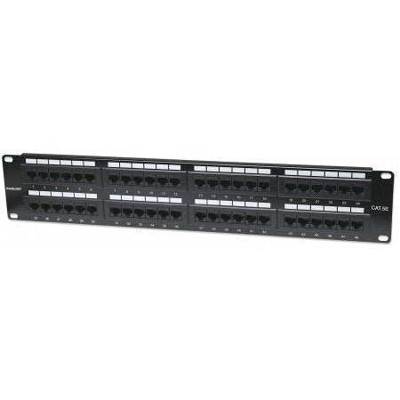 Intellinet Cat6 Patch Panel - 48-Port Rackmount Utp, 2U, Supports 22 To 26 Awg Stranded And Solid Wire, Retail Box, 2 Year Limited Warranty