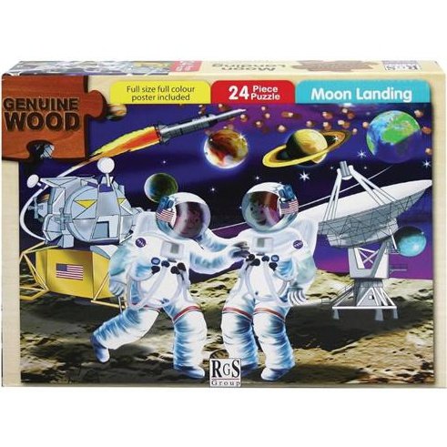 RGS 24pc Moon Landing Wooden Puzzle