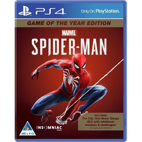 Playstation 4 Game Spider-Man Game Of The Year Edition, Retail Box, No Warranty On Software