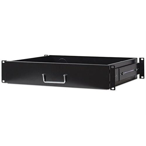 Intellinet 19 Inch Drawer Shelf - 2U, 350 Mm (13.8 In.) Shelf Depth, Black, Retail Box , 1 Year Warranty