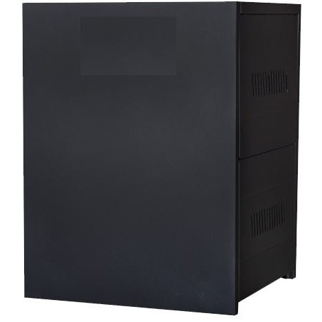 Solarix Steel Battery Box For 4 Batteries- Indoor Use Battery Box Design, Easy To Assemble, Powder Coated Mild Steel Casing, Houses Up To 4 X 120Ah Inverter Batteries, 2 X Shelves Top And Bottom Floor Standing Unit, Colour Black, Retail Box , No Warranty