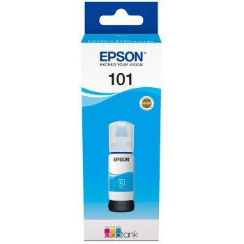 Epson 101 Ecotank Cyan Ink Bottle 127Ml - Compatible Epson Ecotank: L4150, L4160, L6160, L6170, L6190, Retail Box , No Warranty