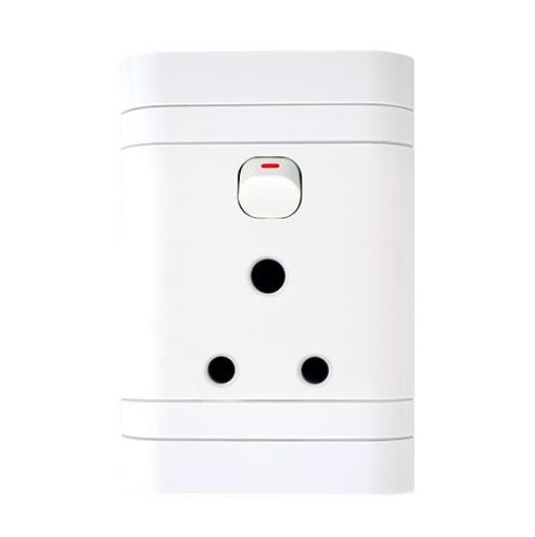 Lesco Single Switch Socket with Flush Cover