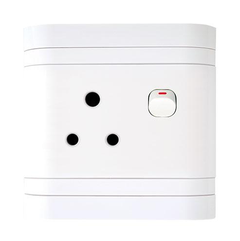 Lesco Single Switch Socket with Flush Cover