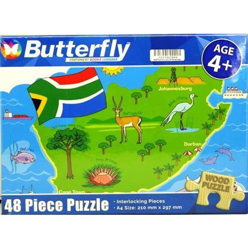 Butterfly 48pc South Africa Wooden Puzzle