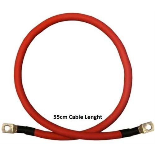 Solarix Battery Link Cable 55Cm Length Red -16Mm2 Cable With 8Mm Battery Terminal Lugs Connectors Sold As Single Unit, Retail Box, No Warranty