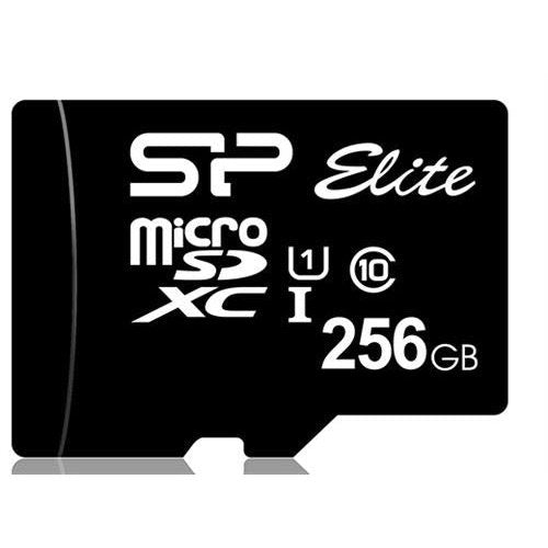 Silicon Power Elite 256gb Uhs-i Class 10 Micro Sdhc Memory Card, Retail Box , 1 Year Limited Warranty